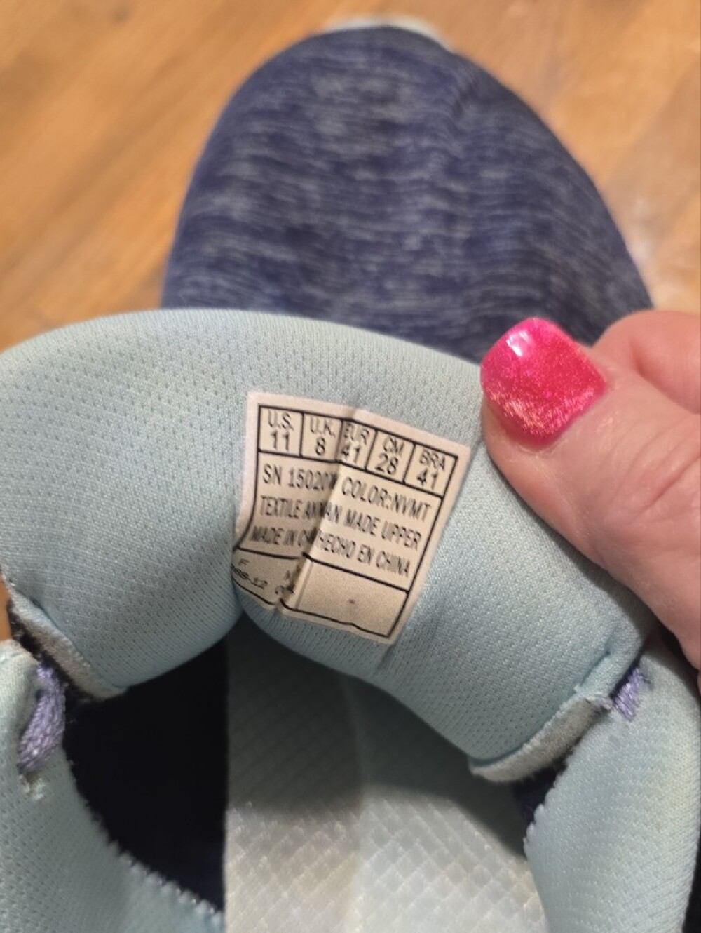 Skechers Navy and Lavender Athletic Slip-Ons - Picture 7 of 7